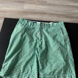 Polo by Ralph Lauren - Green Checkered Shorts, 32, 9 inch